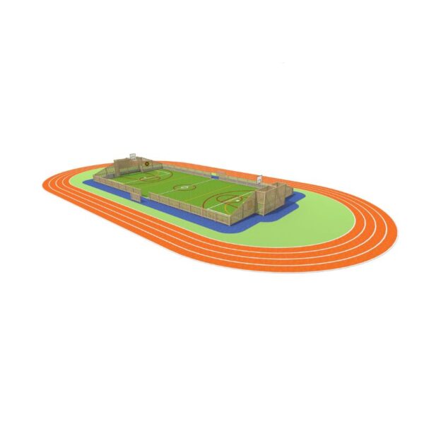 MUGA Sports Court with Border
