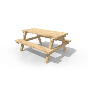 Wooden School Picnic Bench