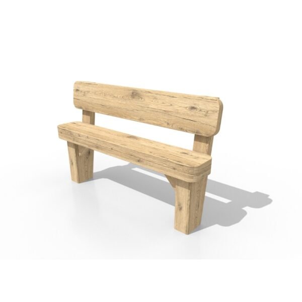 Simple 1.2m Bench with Back - Forest School Seating - Everyday Play