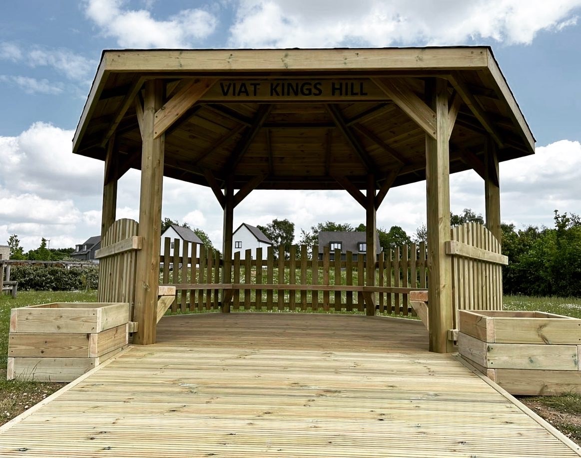 Kings Hill Primary School Gazebo - Wooden Gazebo Construction