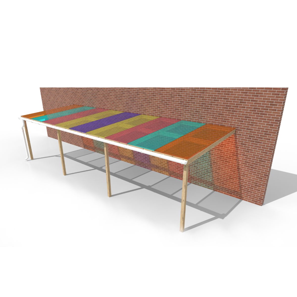 ColouredWallMountedCanopy