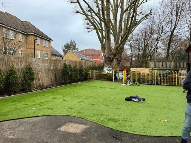 In progress Artificial Grass Installation (1)