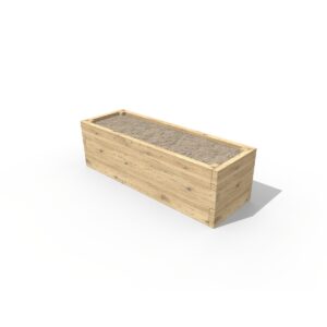 Triple Height Wooden Planter