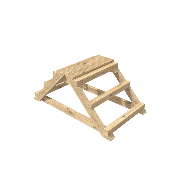 freestanding a frame log climber