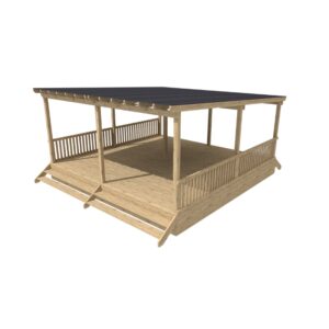 Square Stage Pavillion - Wooden Stage