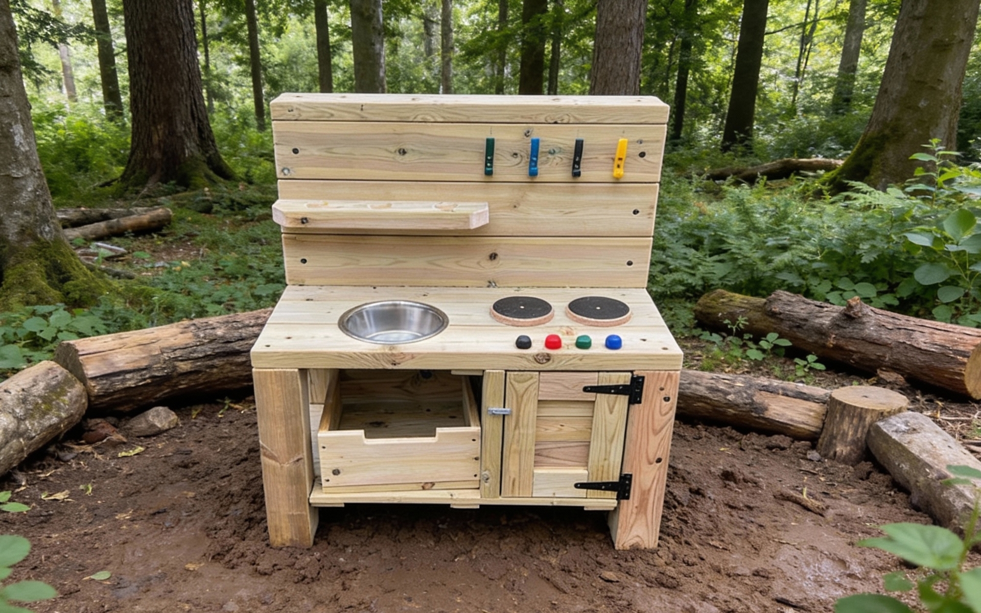 Mud Kitchen for Forest School