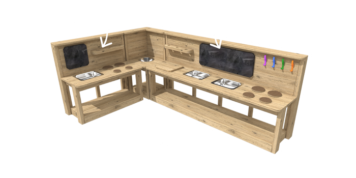 Modular Mud Kitchens for Schools