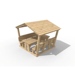 2m Friendship house for school playgrounds - wooden play house