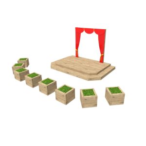 Star Stage for Playgrounds and Outdoor Stage for Schools